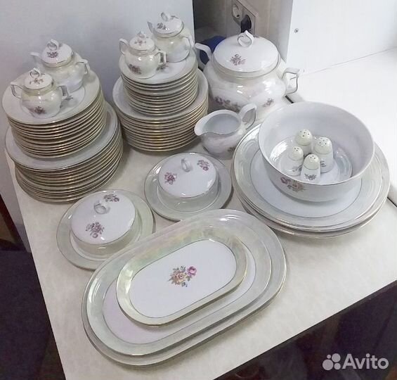 Столовый сервиз ГДР, 70 предметов