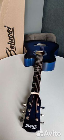 Гитара синяя belucci