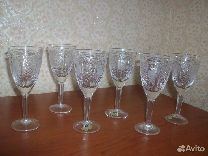 Стаканы Богемия, фужеры, рюмки, стопки СССР от