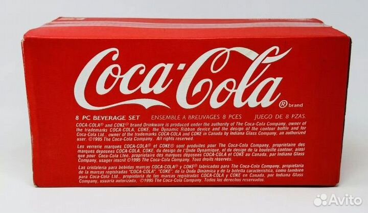 Набор стаканов Coca Cola. 1995 год
