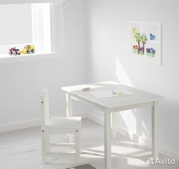 Новый Детский стол и стул IKEA сундвик