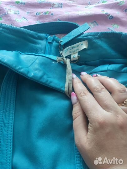 Кожаная юбка натуральная 44 46