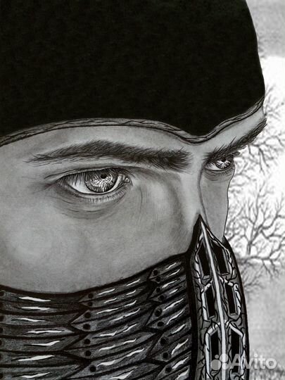 Портрет по фото карандашом