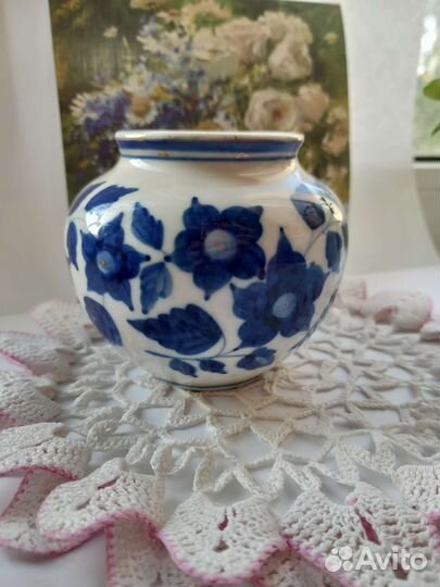 Вазочка СССР старая Гжель