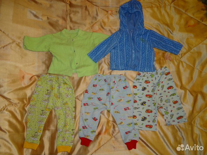 Пакет вещей на мальчика 62-68 размер 3-6 мес
