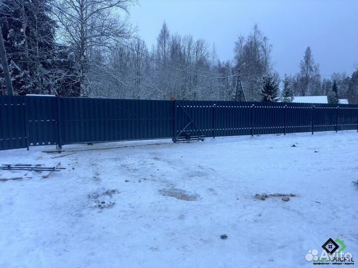 Заборы монтаж / Заборы из профнастила