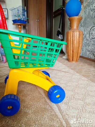 Тележка магазинная детская