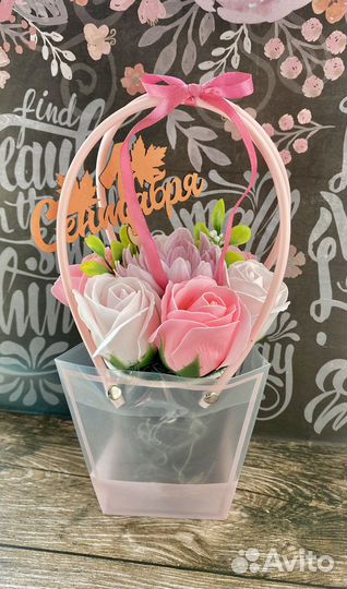 Букеты из мыльных цветов к 1 сентября