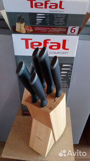 Набор ножей с подставкой Tefal