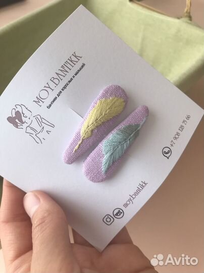 Заколка для волос ручная работа