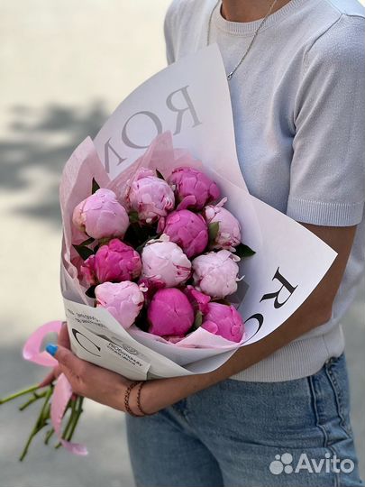 Пионы, нежно-розовые