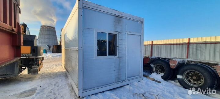 Контейнерный модульный вагончик. Бытовка
