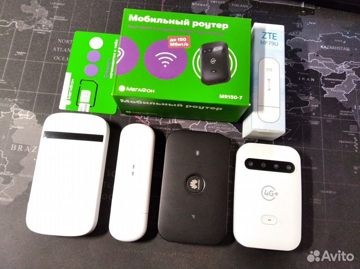 WiFi 4G роутер Huawei ZTE, сим с безлимиткой