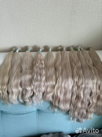 Волосы для наращивания блонд70 см