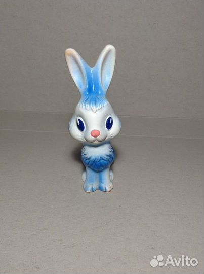 Резиновая игрушка СССР Зайчик