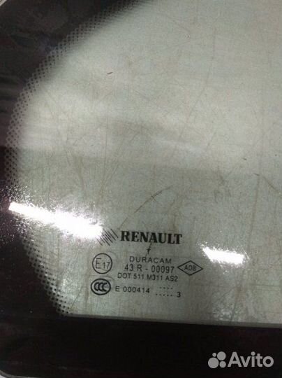 Форточка двери задняя правая Renault Fluence седан