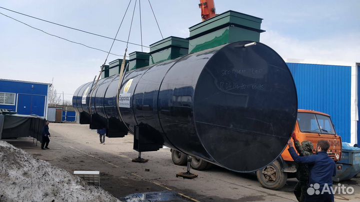 Септик для поселка или гостиницы на 100 человек