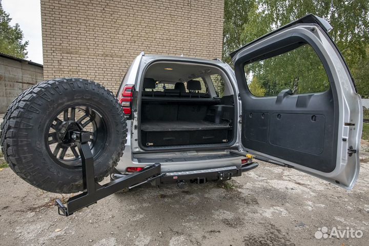 Бампер задний силовой риф Toyota LC Prado 150