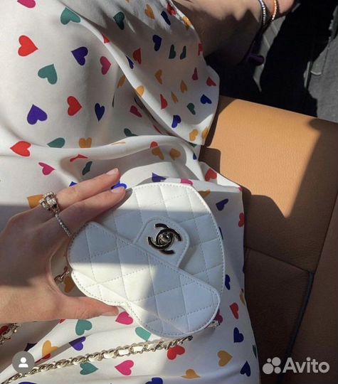 Chanel сумка сердце