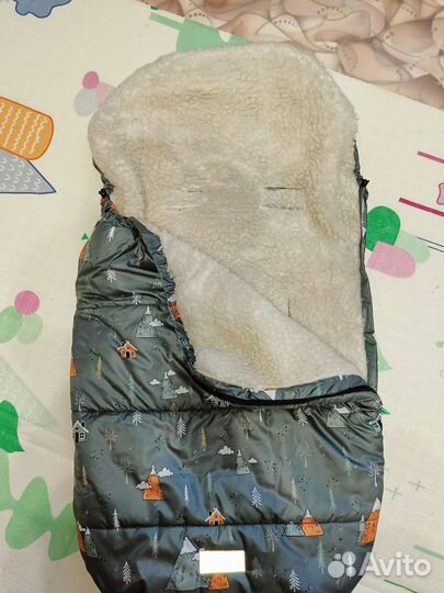 Зимний конверт в коляску amarobaby