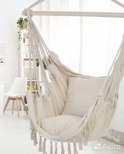 Качель подвесная с подушкой, 130x130 см