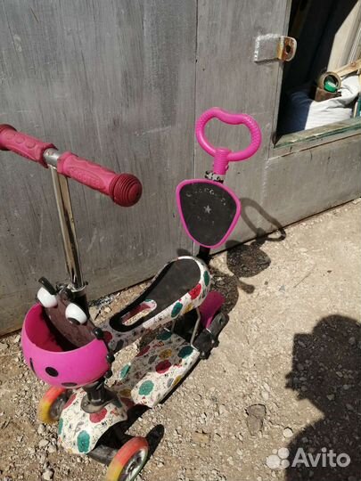 Самокат детский трехколесный бу