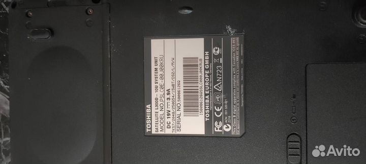 Ноутбук toshiba satellite