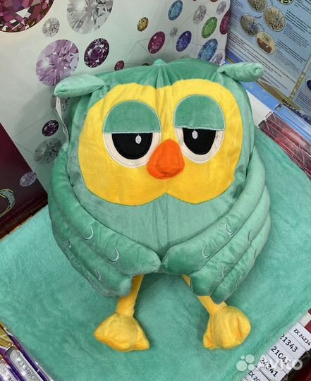 Сова С пледом, размер пледа 105*180 см