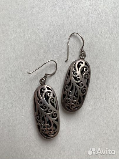 Серьги винтажные (серебро)