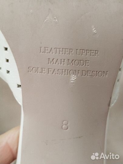 Свадебные туфли белые 38