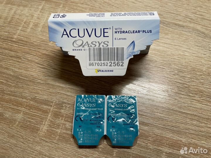 Линзы контактные acuvue oasys двухнедельные