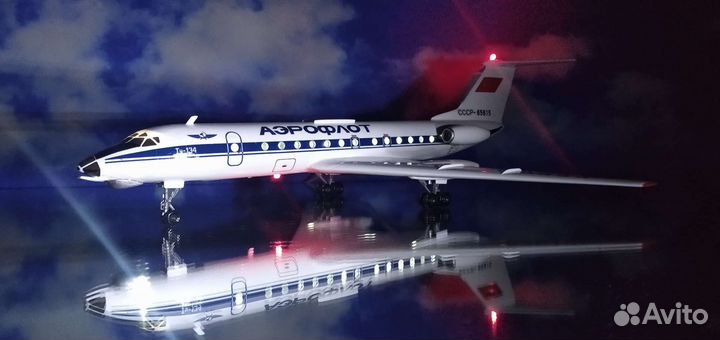 Модель самолета Ту-134.1/100