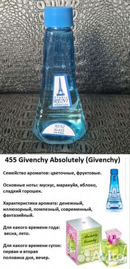 Наливной парфюм Reni