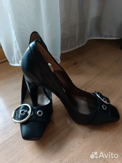 Туфли 38 натуральная кожа Pura lopez