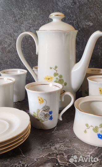 Сервиз кофейный гдр Jlmenau