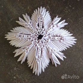 Снежинка модульное оригами - 67 фото