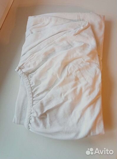 Икеа Простыня натяжная белая, 60х120 см, 1 шт