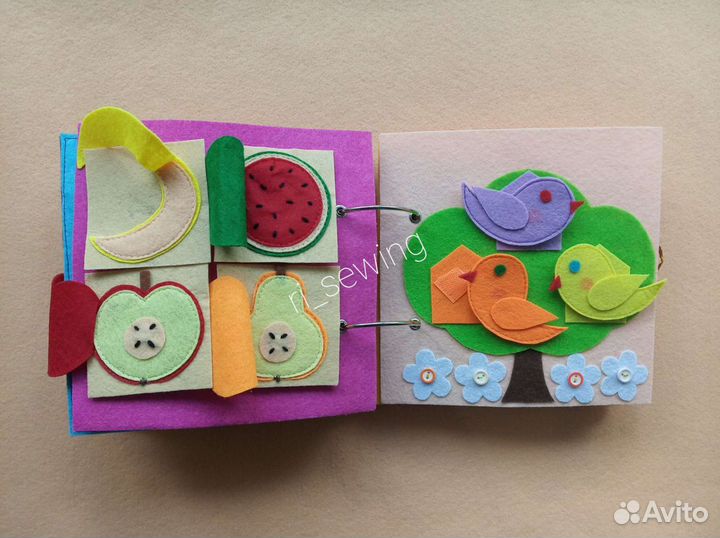 Книга для детей из фетра
