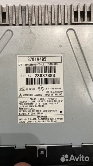 Магнитола на mitsubishi Lancer 10