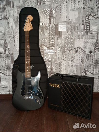 Fender Squier Affinity Stratocaster + VOX VT20X