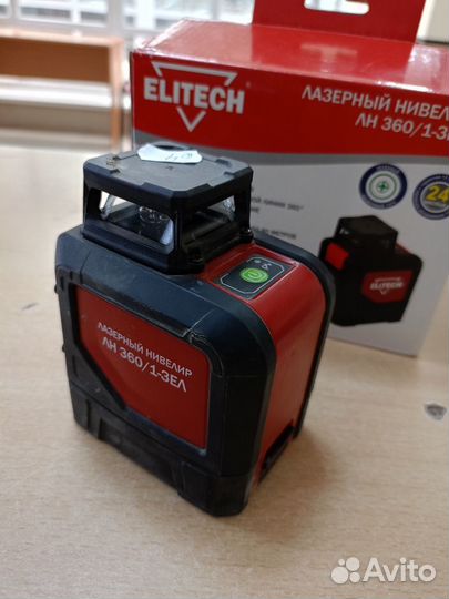 Лазерный уровень elitech лн 360/1-зел (0064)