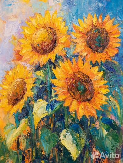 Картины фактурной пастой