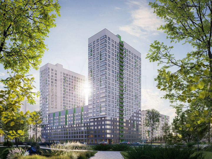 2-к. квартира, 52,8 м², 3/26 эт.