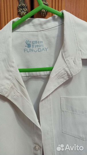 Рубашка для школы размер 128