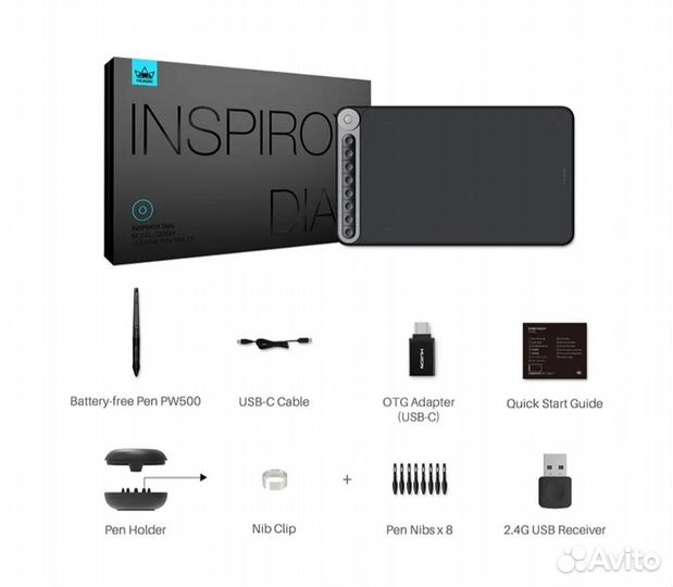 Графический планшет huion Q620M