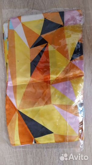 Французская косынка платок атласный на шею новый