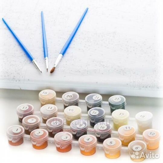 Картина по номерам 40x50 Пушистая сова