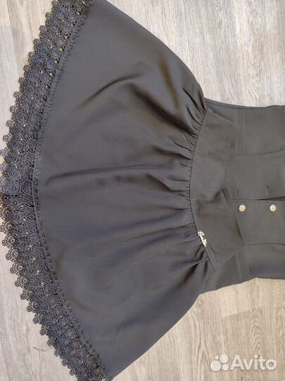 Юбка и жилет школьные на девочку 140