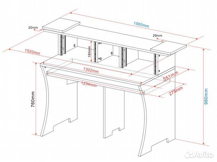 Glorious Workbench White стол аранжировщика