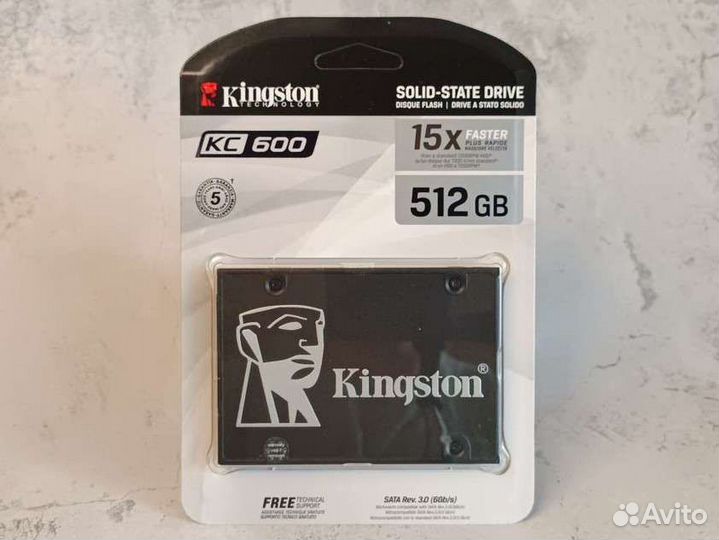 Ssd Kingston KS600-512гб